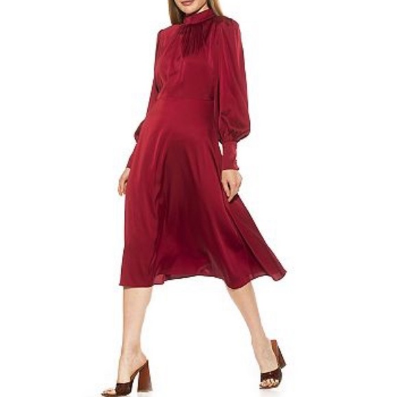 ALEXIA ADMOR Francy Bubble Sleeve Fit & Flare Dress - Picture 6 of 6